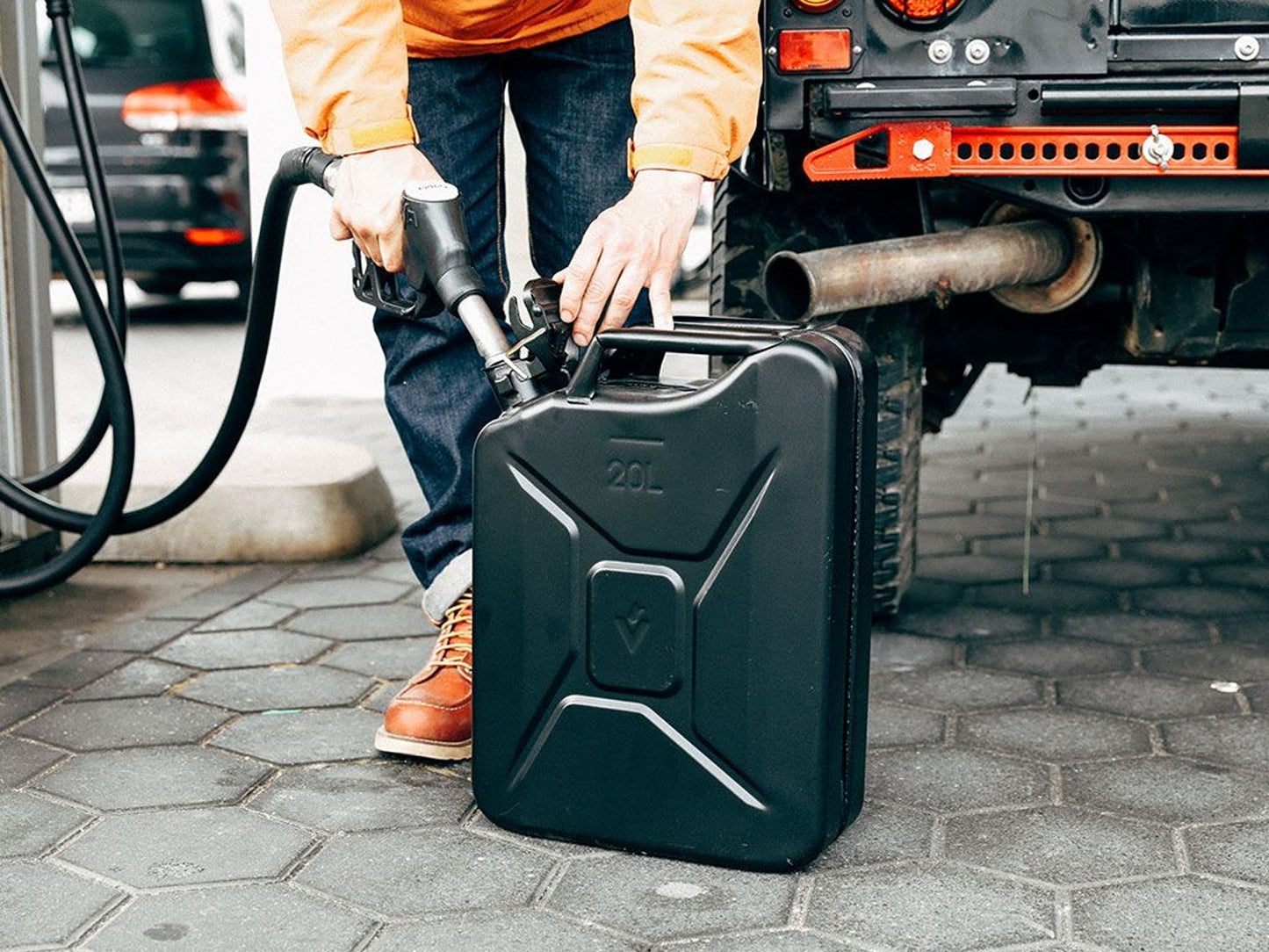 20L Jerry Can - Matte Black Steel Finish