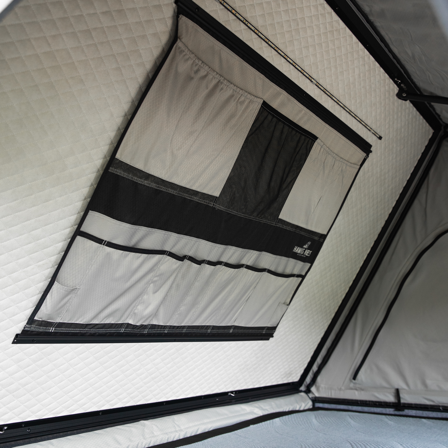 Hawk's Nest V2 Rooftop Tent - Side - Grey